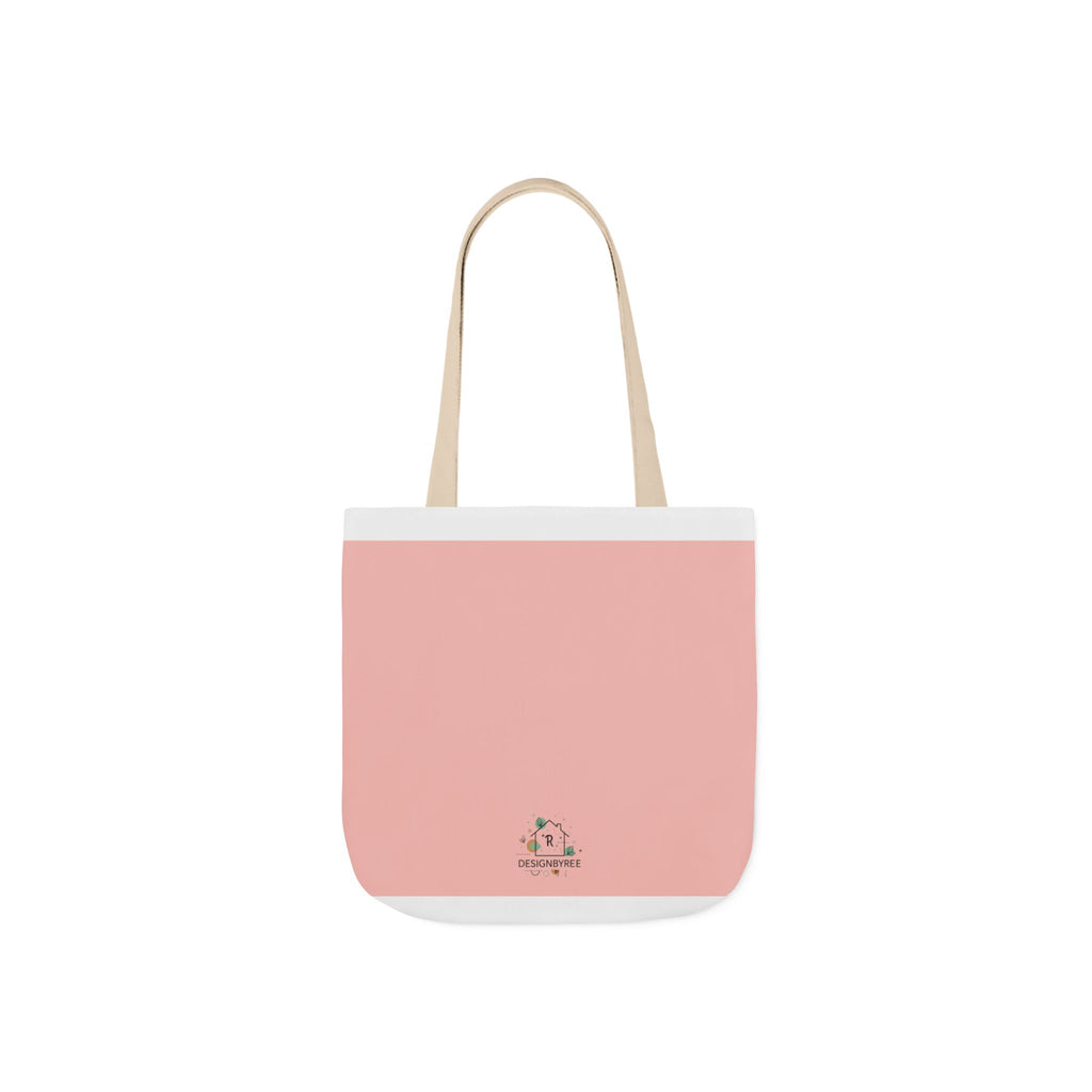 Canvas Tote Bag with 5 Strap Colors – Custom All-Over Print, 3 Sizes