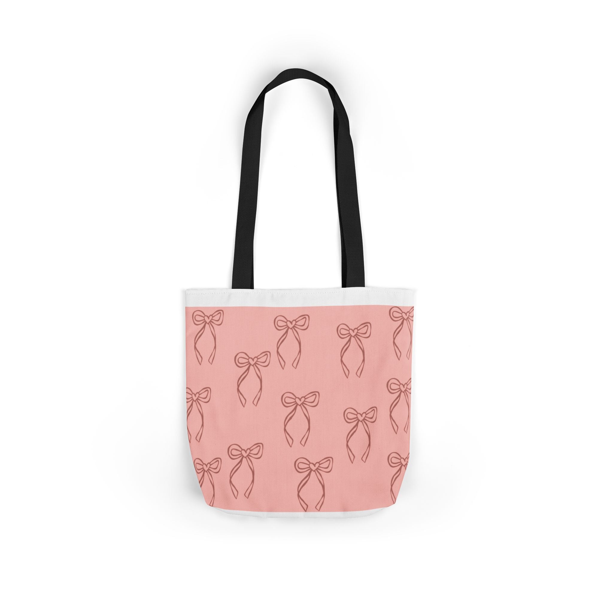 Canvas Tote Bag with 5 Strap Colors – Custom All-Over Print, 3 Sizes
