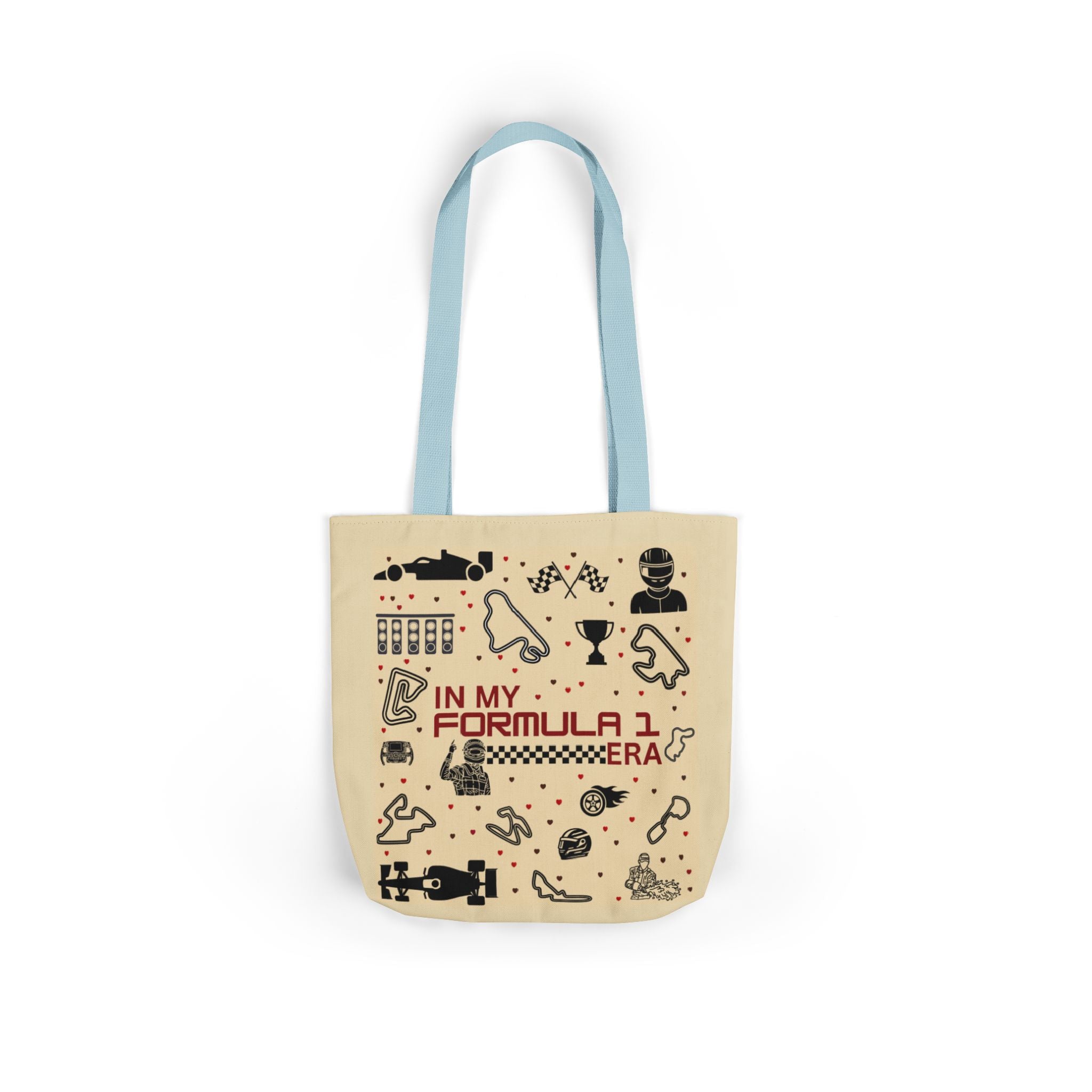 Canvas Tote Bag with 5 Strap Colors – Custom All-Over Print