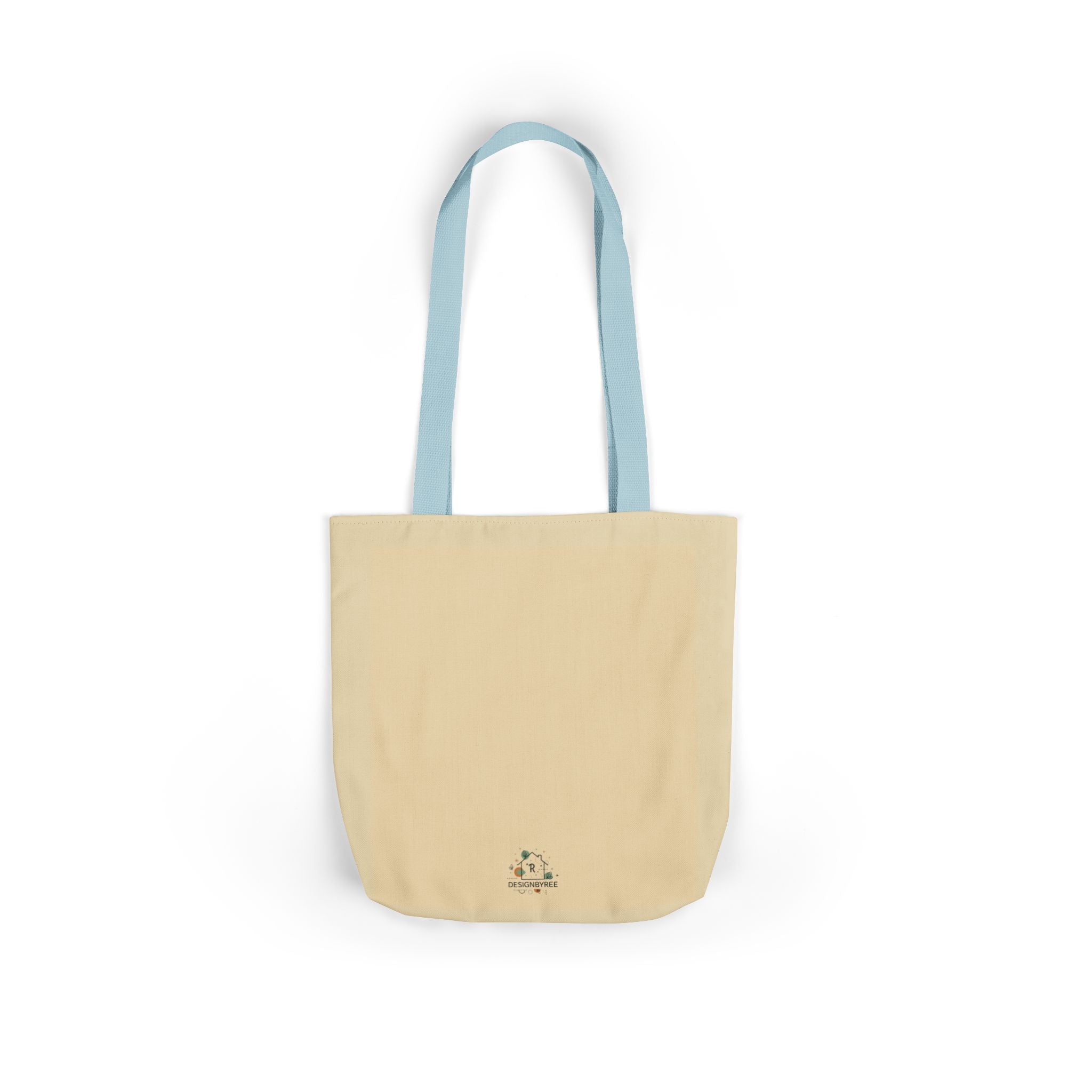 Canvas Tote Bag with 5 Strap Colors – Custom All-Over Print