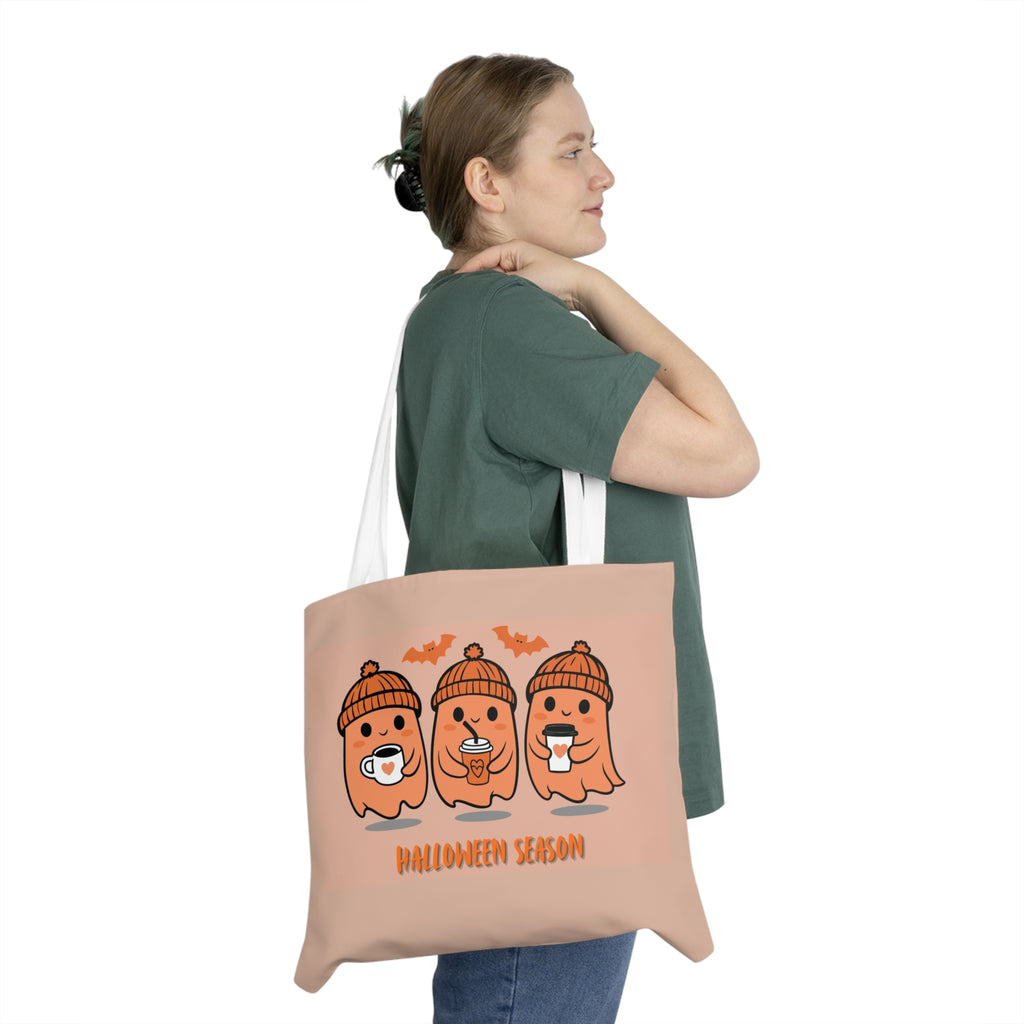 Custom Printed Shoulder Tote Bag – All-Over Print Cotton Canvas
