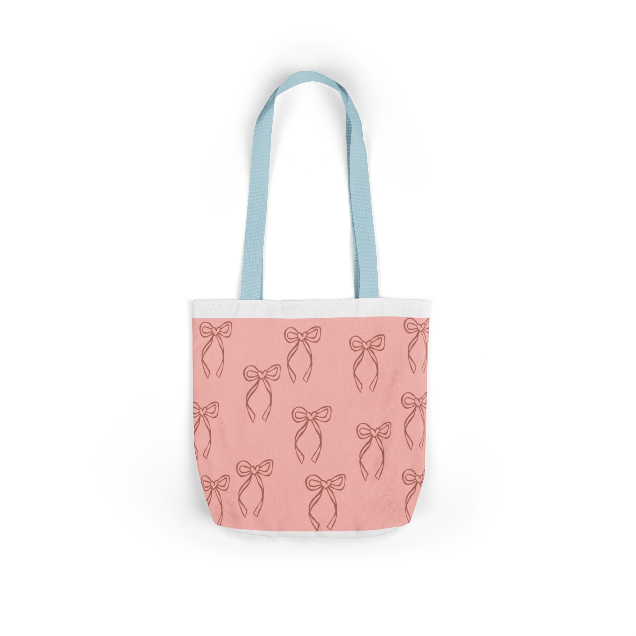 Canvas Tote Bag with 5 Strap Colors – Custom All-Over Print, 3 Sizes