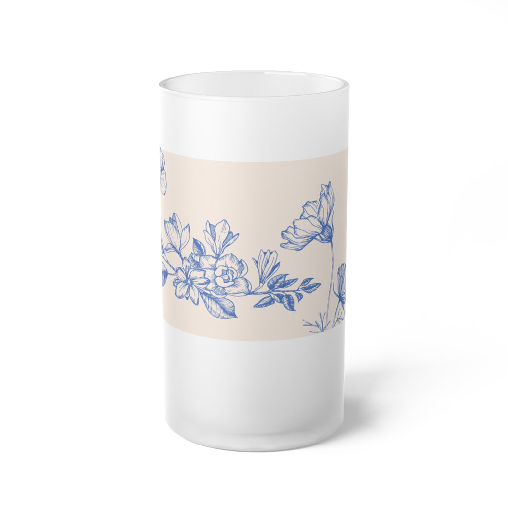 Frosted Glass Beer Mug 16oz – Stylish Drinkware Gift for Him