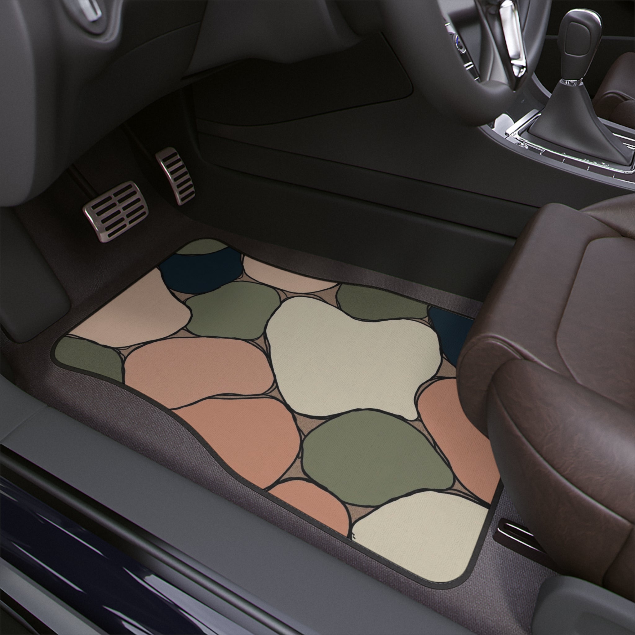 Custom Car Floor Mat (Front) – Personalized Non-Slip Car Interior Mat