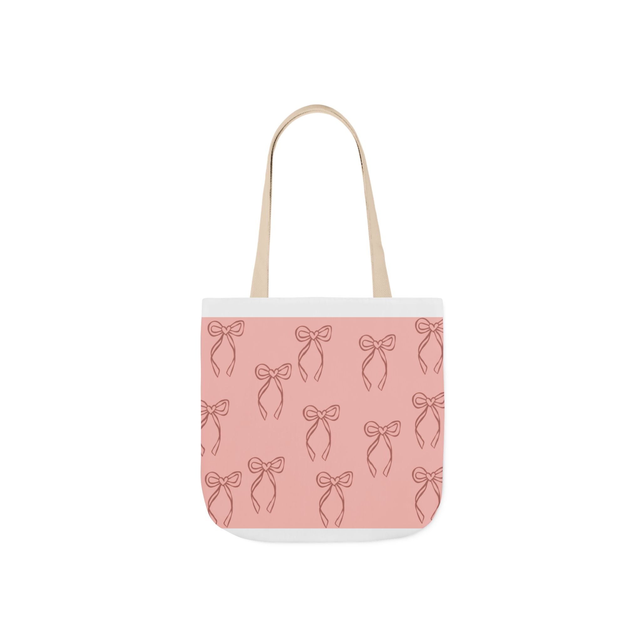 Canvas Tote Bag with 5 Strap Colors – Custom All-Over Print, 3 Sizes