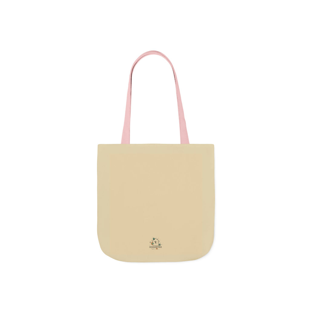 Canvas Tote Bag with 5 Strap Colors – Custom All-Over Print