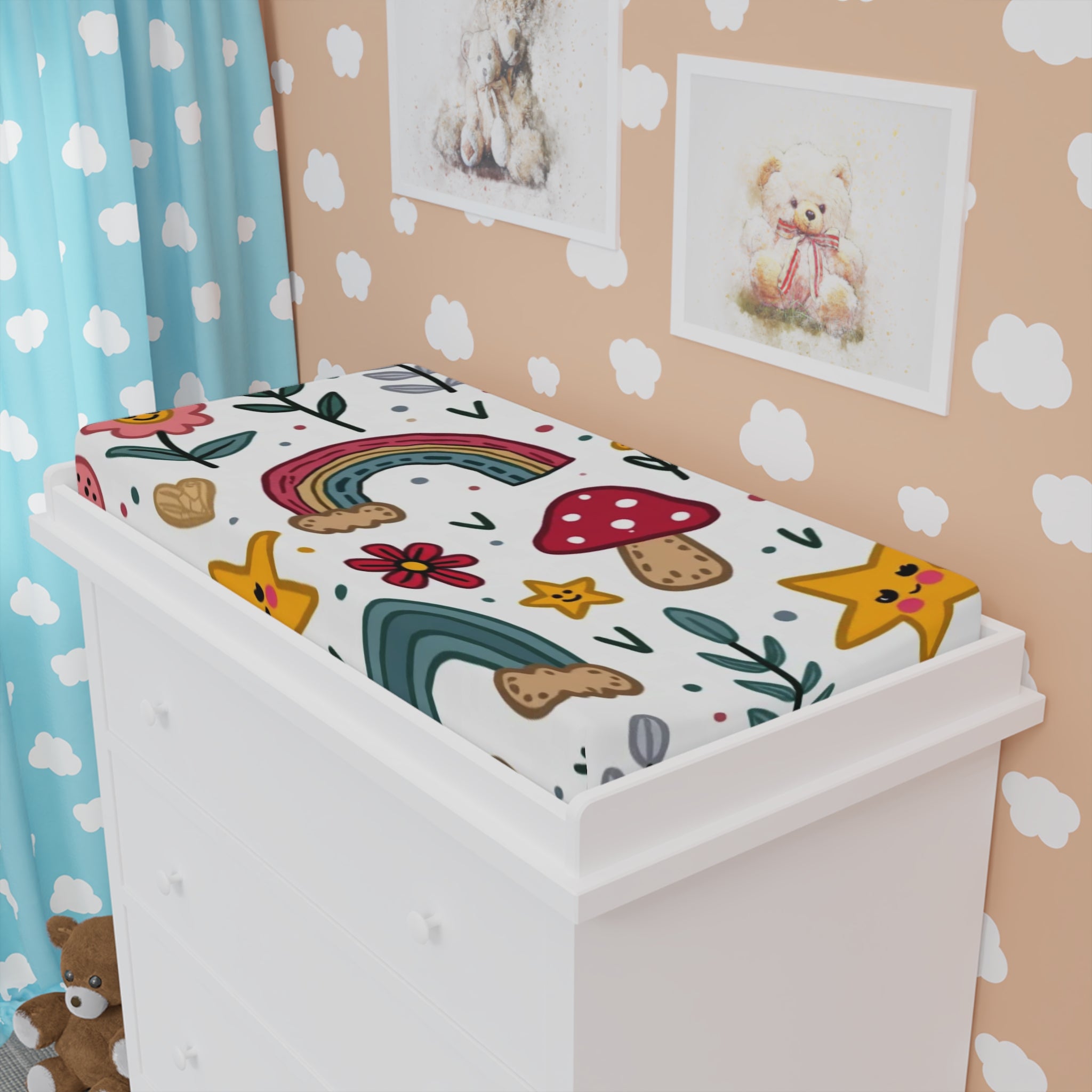 Custom Baby Changing Pad Cover – Personalized Soft Baby Shower Gift