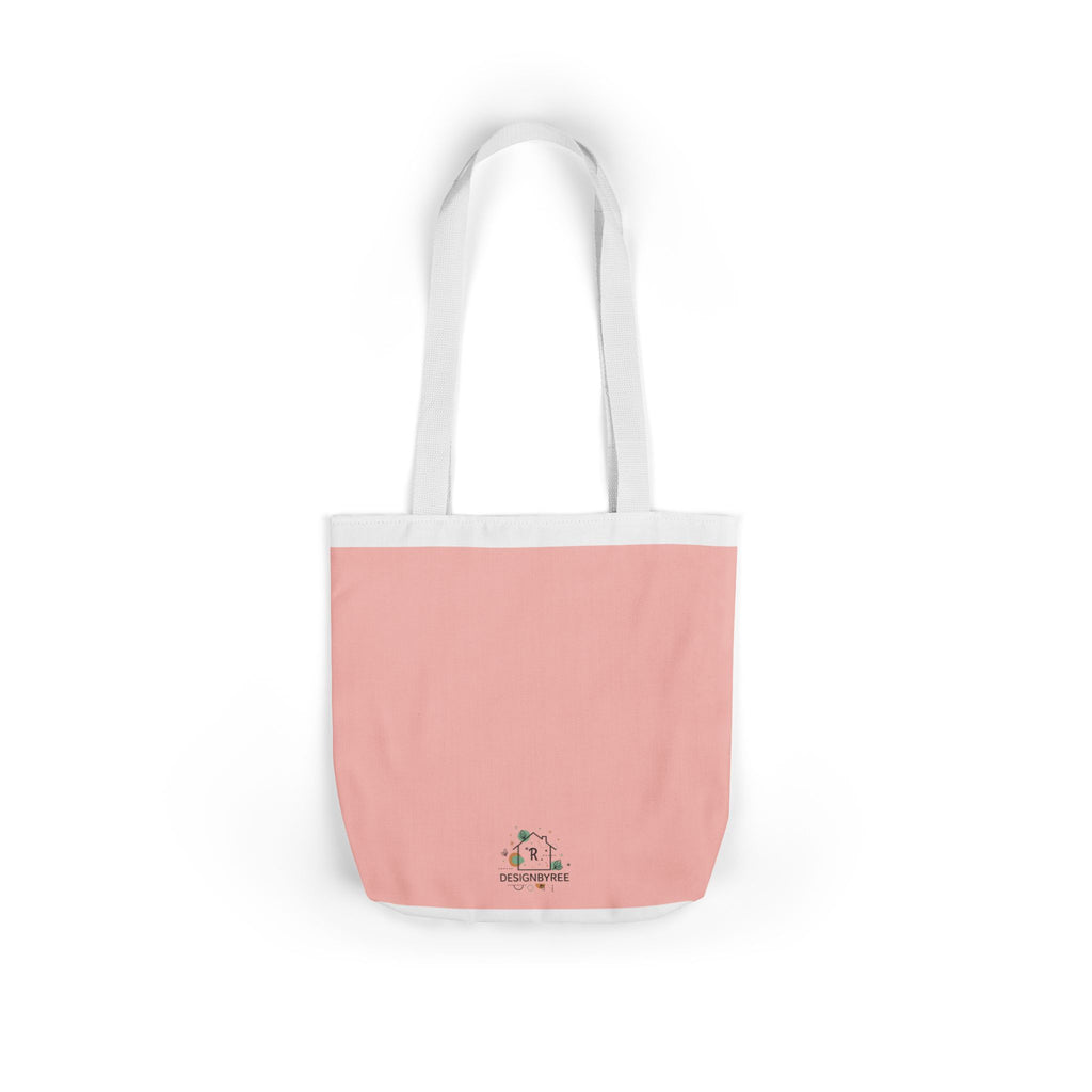 Canvas Tote Bag with 5 Strap Colors – Custom All-Over Print, 3 Sizes