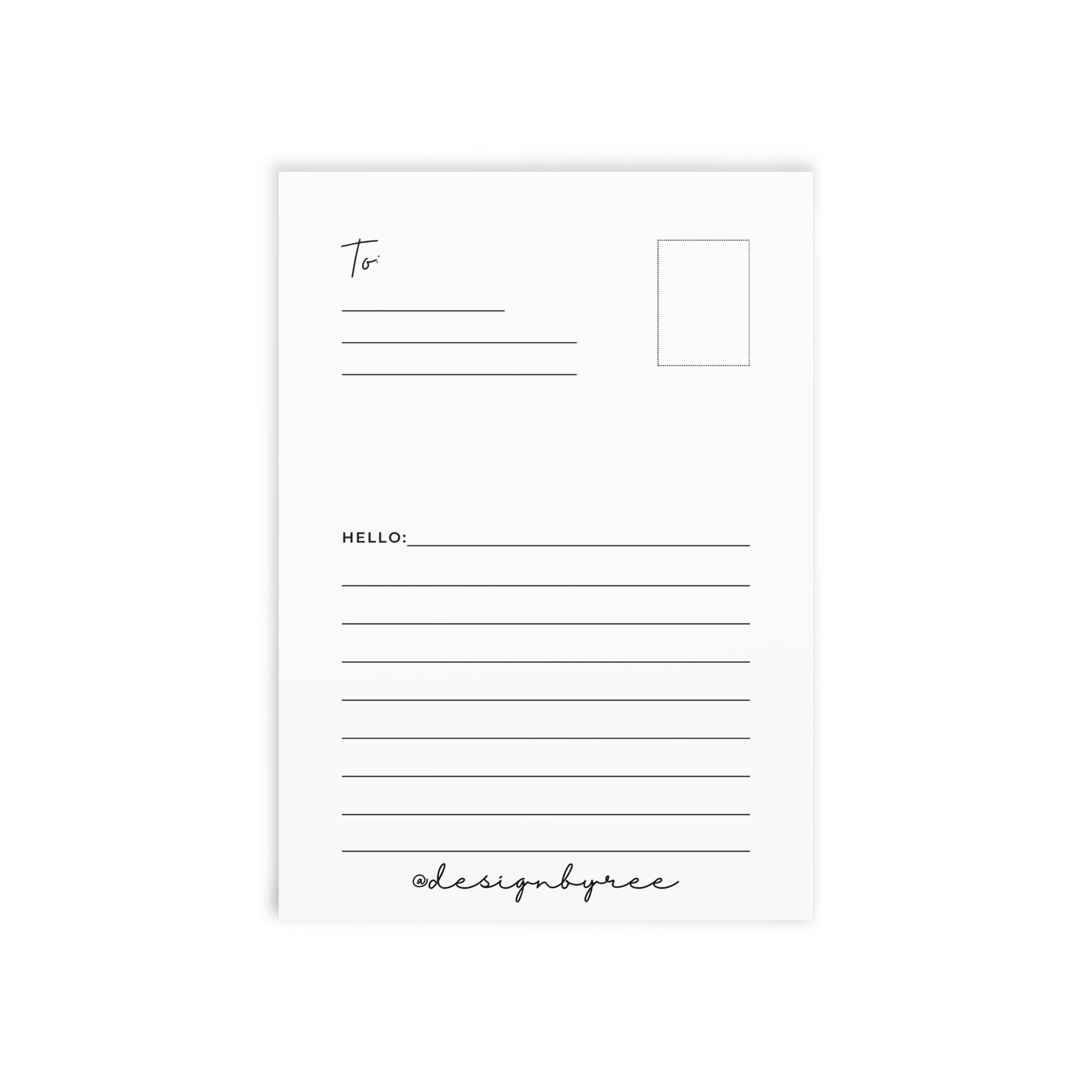Custom Doodle Postcard by Designbyree ✨