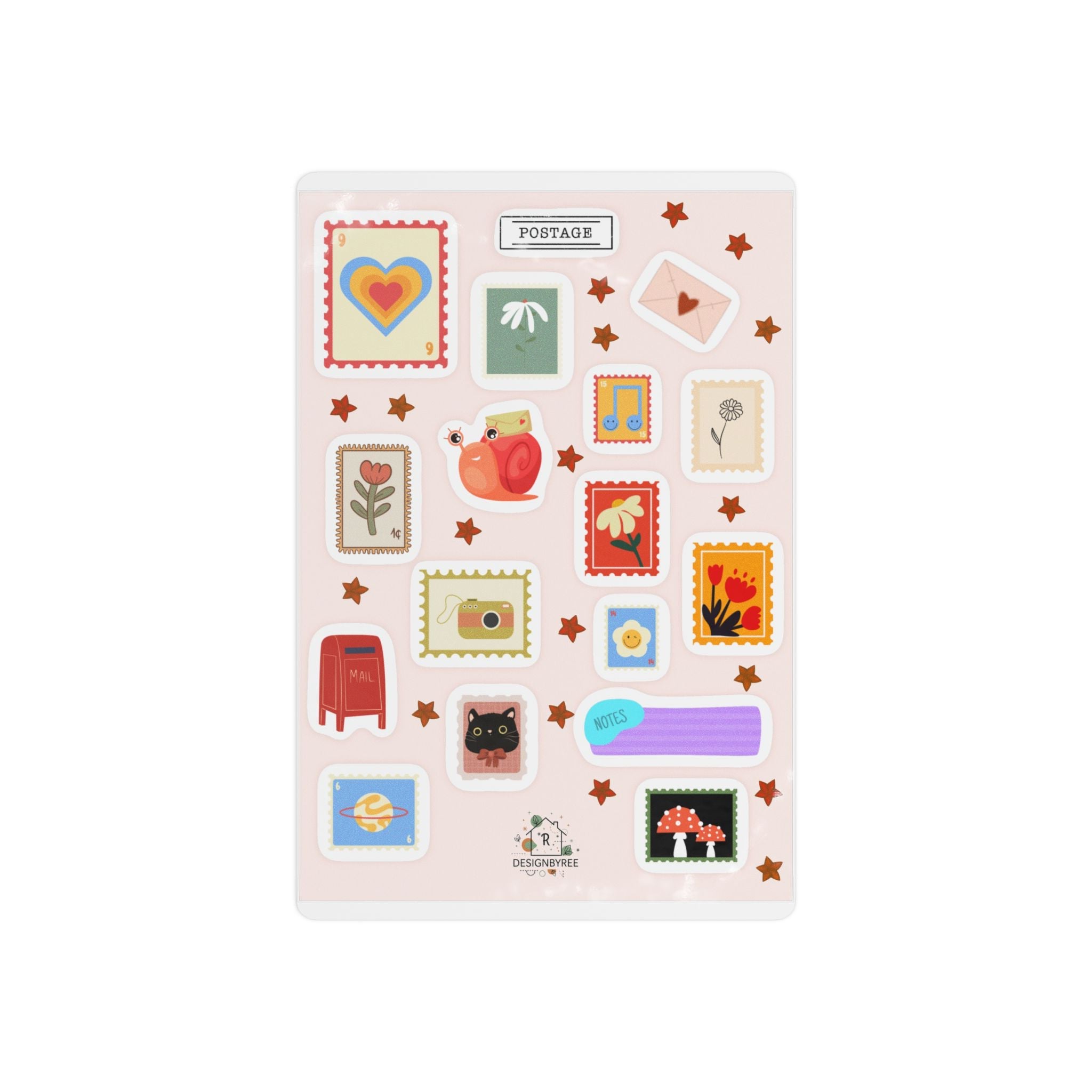 Custom Postage Stickers – Vintage Style Decorative Sticker Sheet