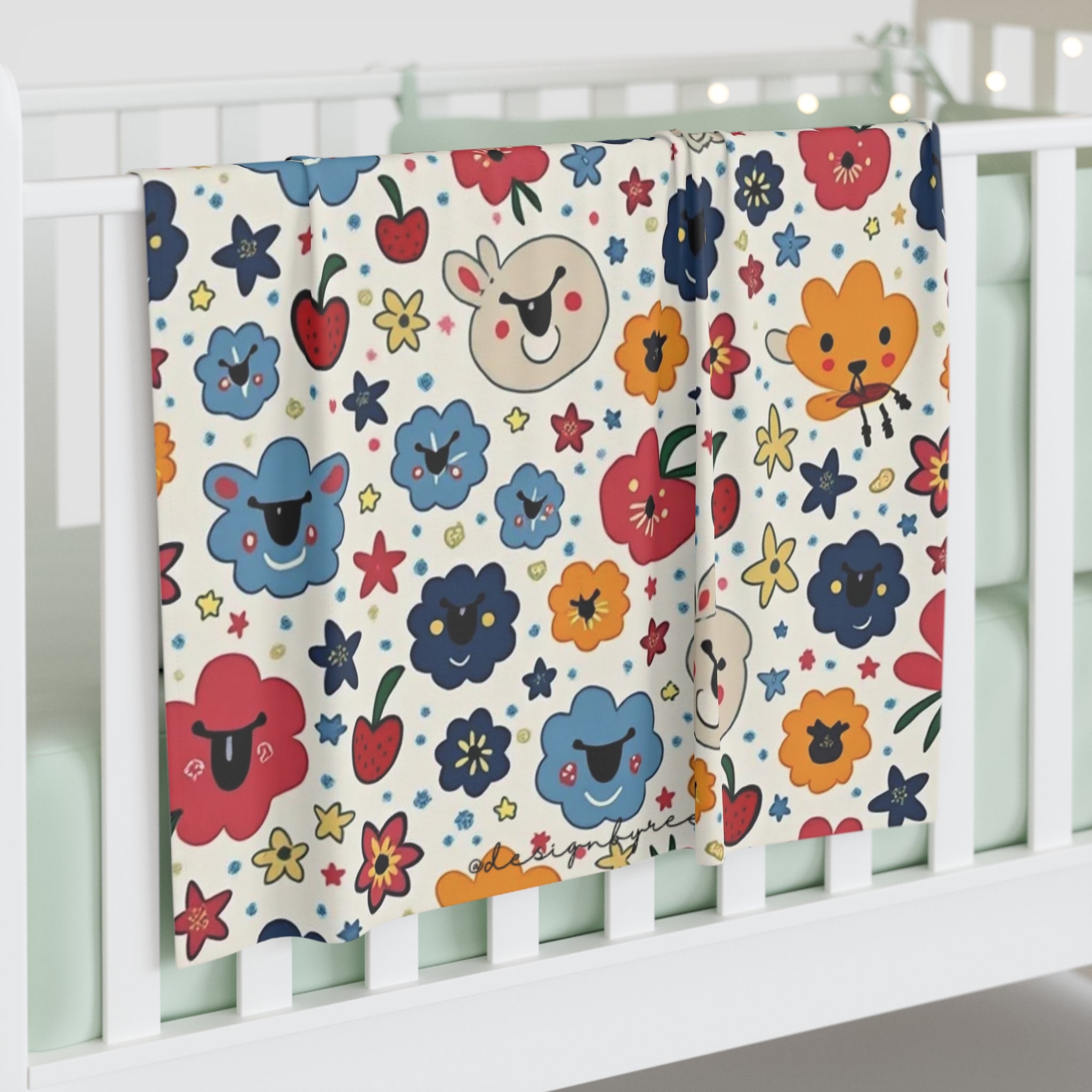 Custom Baby Swaddle Blanket – Personalized Newborn Gift 30x40