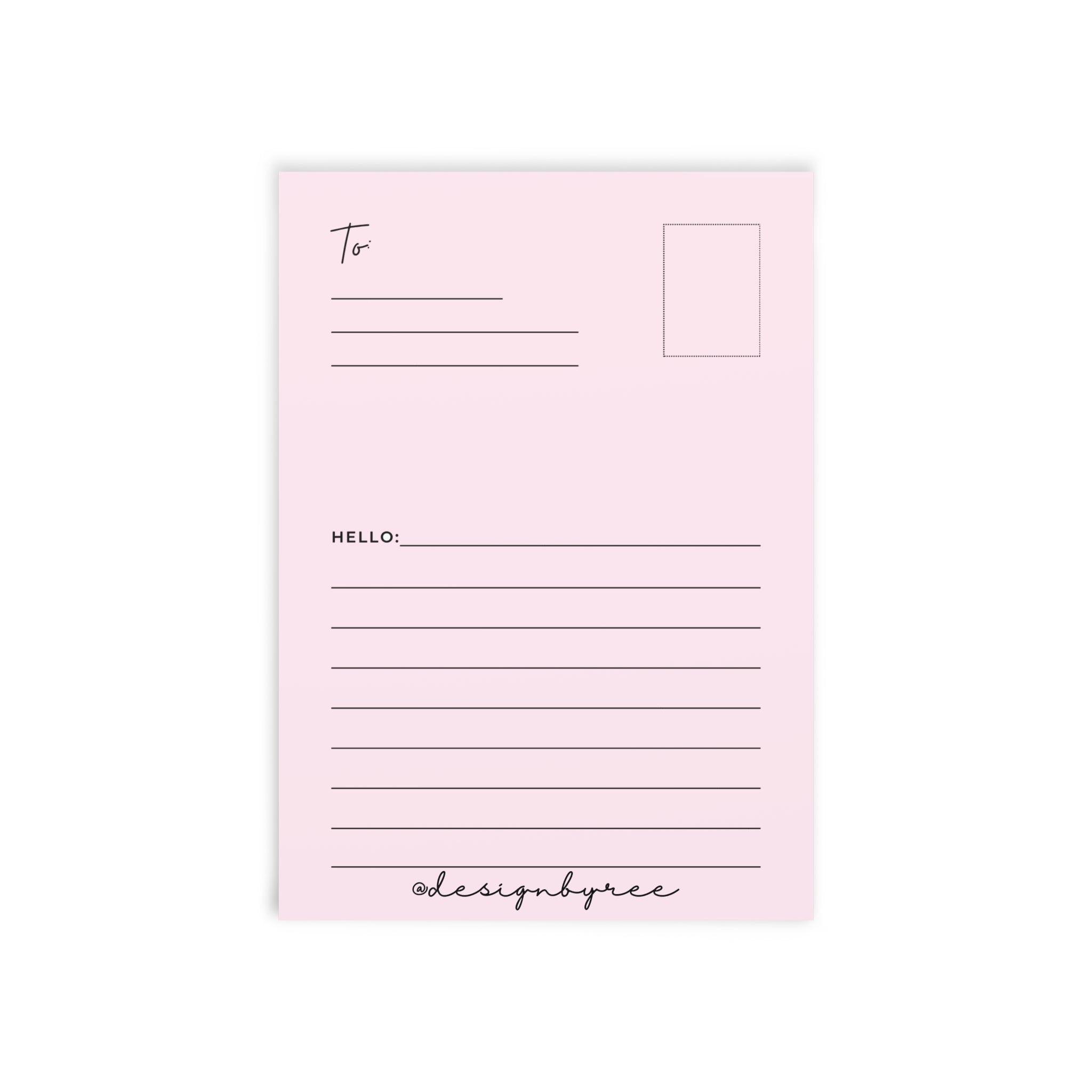Custom Doodle Postcard by Designbyree ✨