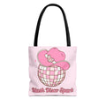 Custom Printed Tote Bag (AOP) – 3 Sizes, 5 Handle Colors, Dye Sublimation