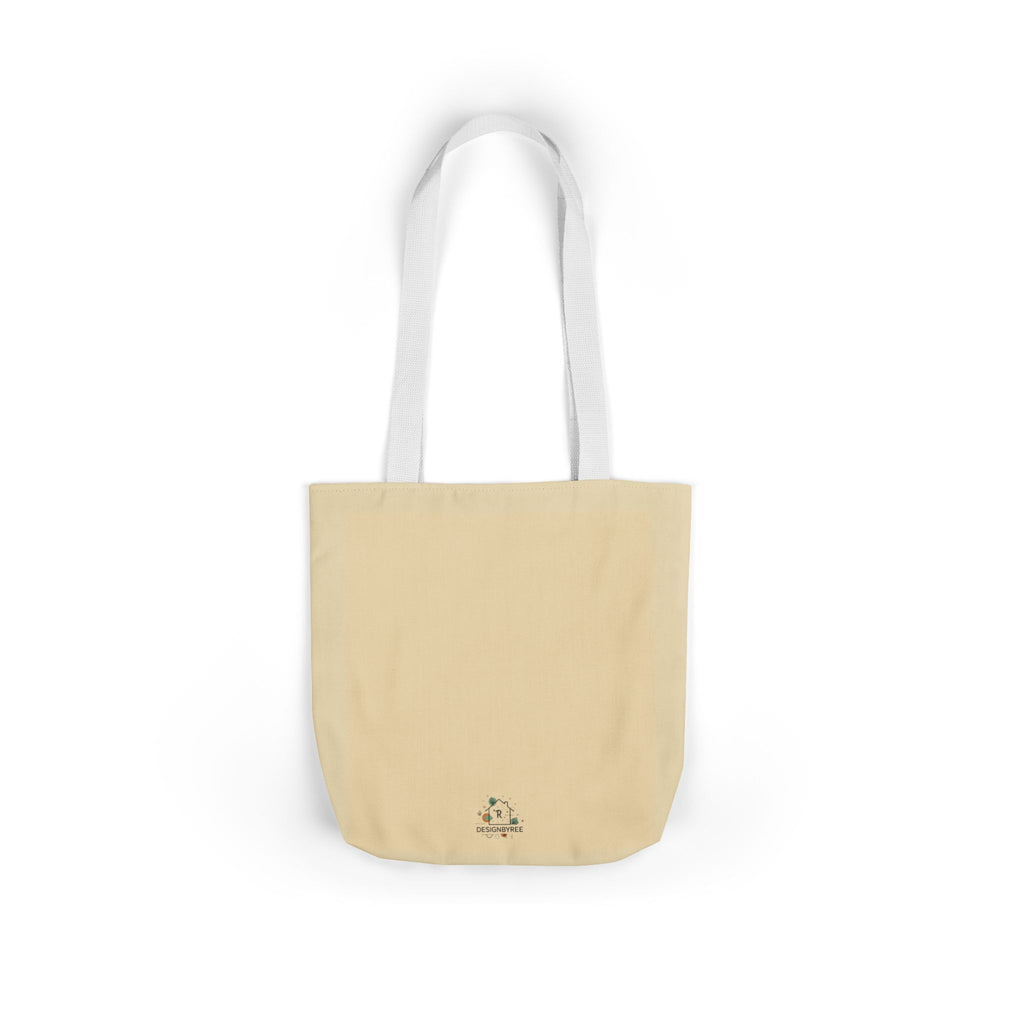 Canvas Tote Bag with 5 Strap Colors – Custom All-Over Print