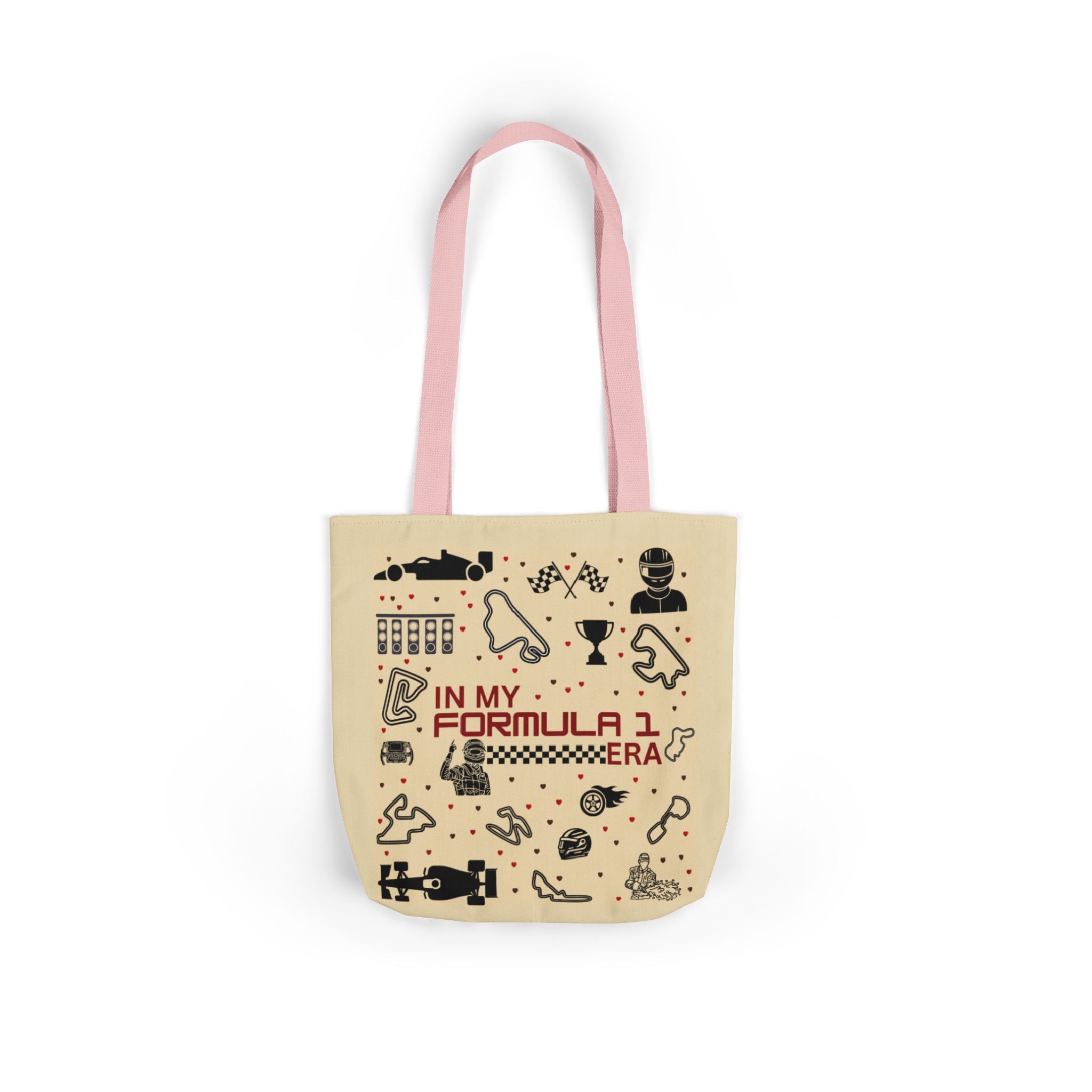 Canvas Tote Bag with 5 Strap Colors – Custom All-Over Print