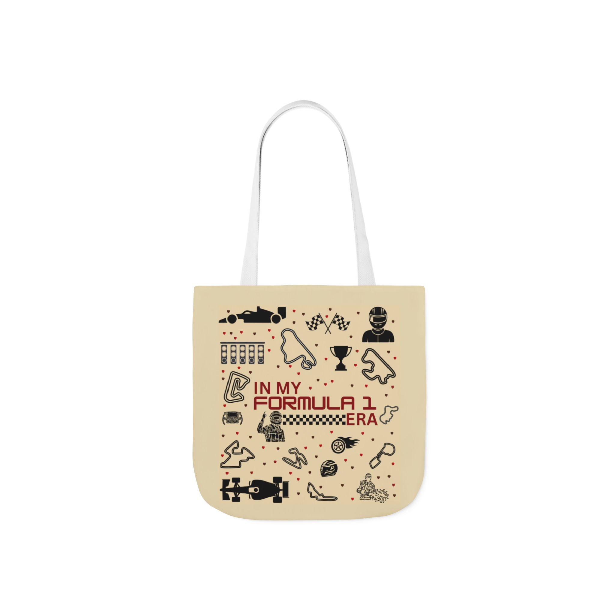 Canvas Tote Bag with 5 Strap Colors – Custom All-Over Print
