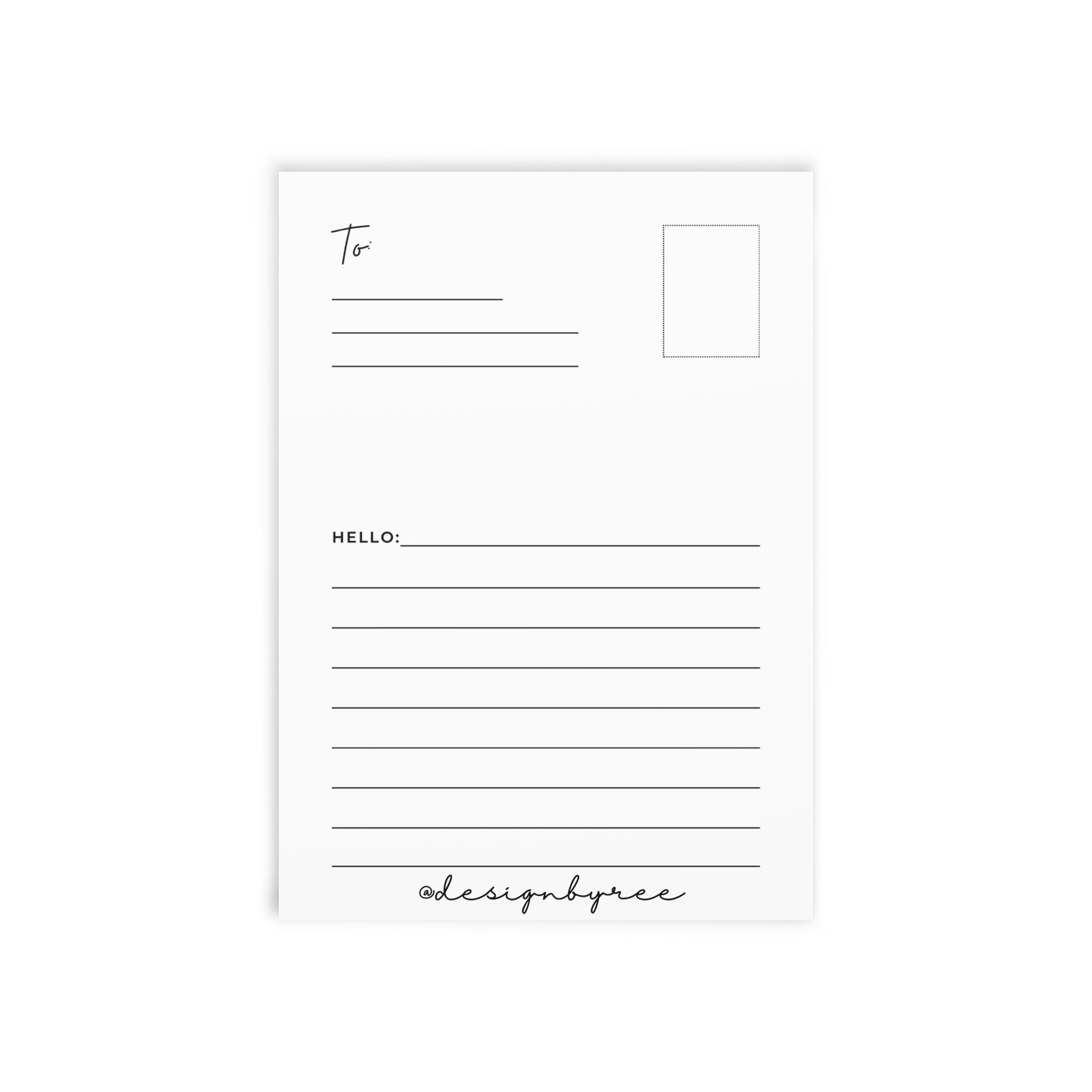 Custom Doodle Postcard by Designbyree ✨