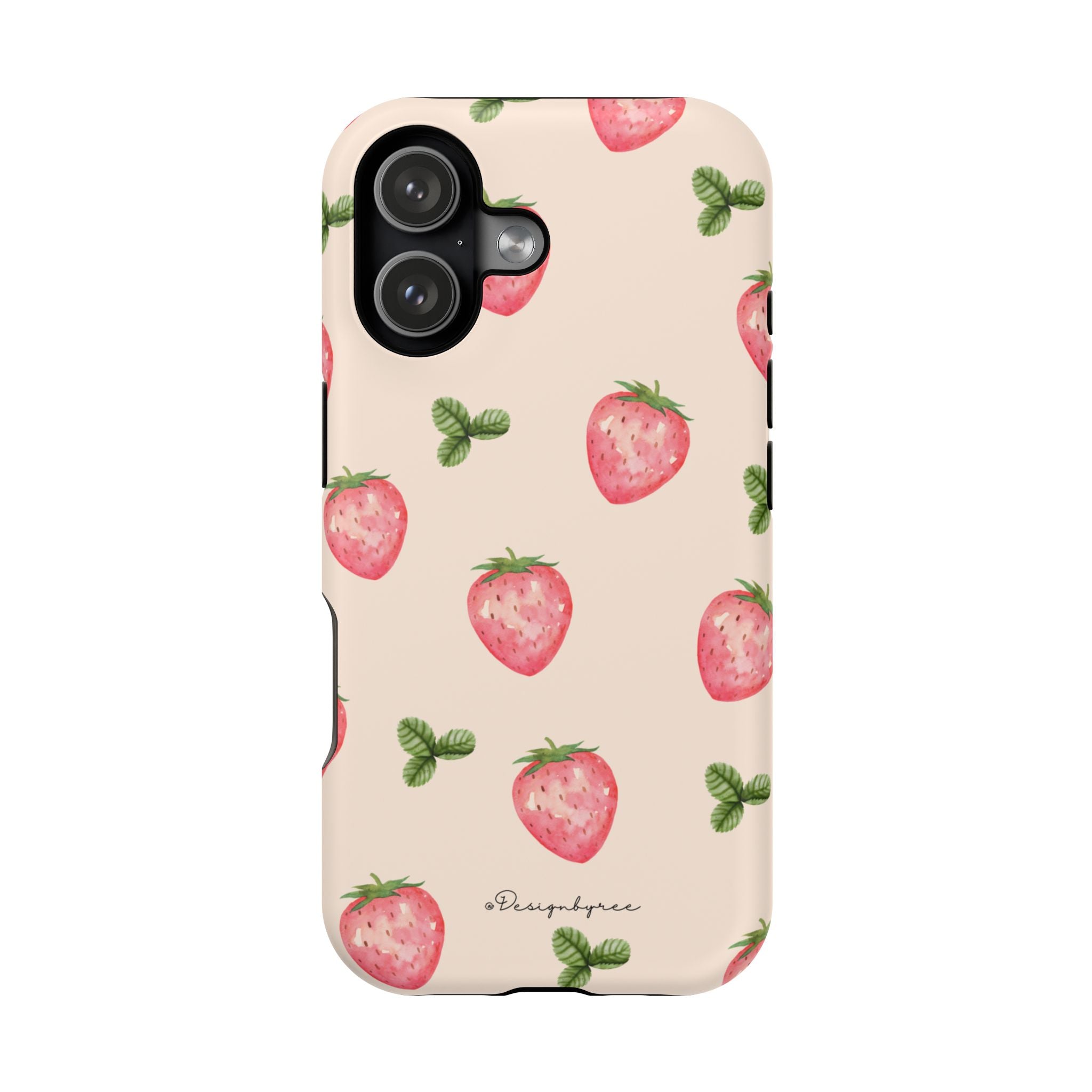 Designbyree phone case side view – glossy matte finish impact resistant polycarbonate TPU