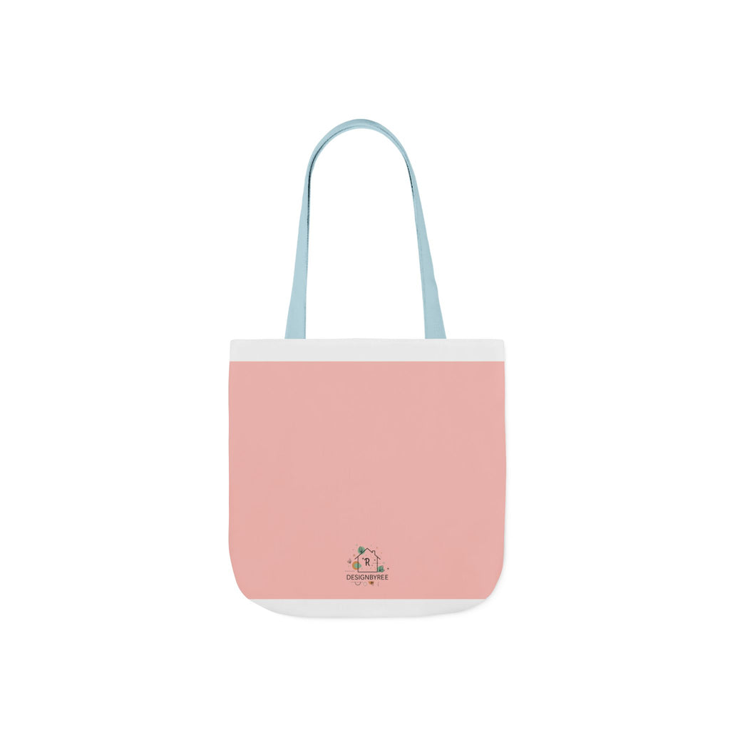 Canvas Tote Bag with 5 Strap Colors – Custom All-Over Print, 3 Sizes