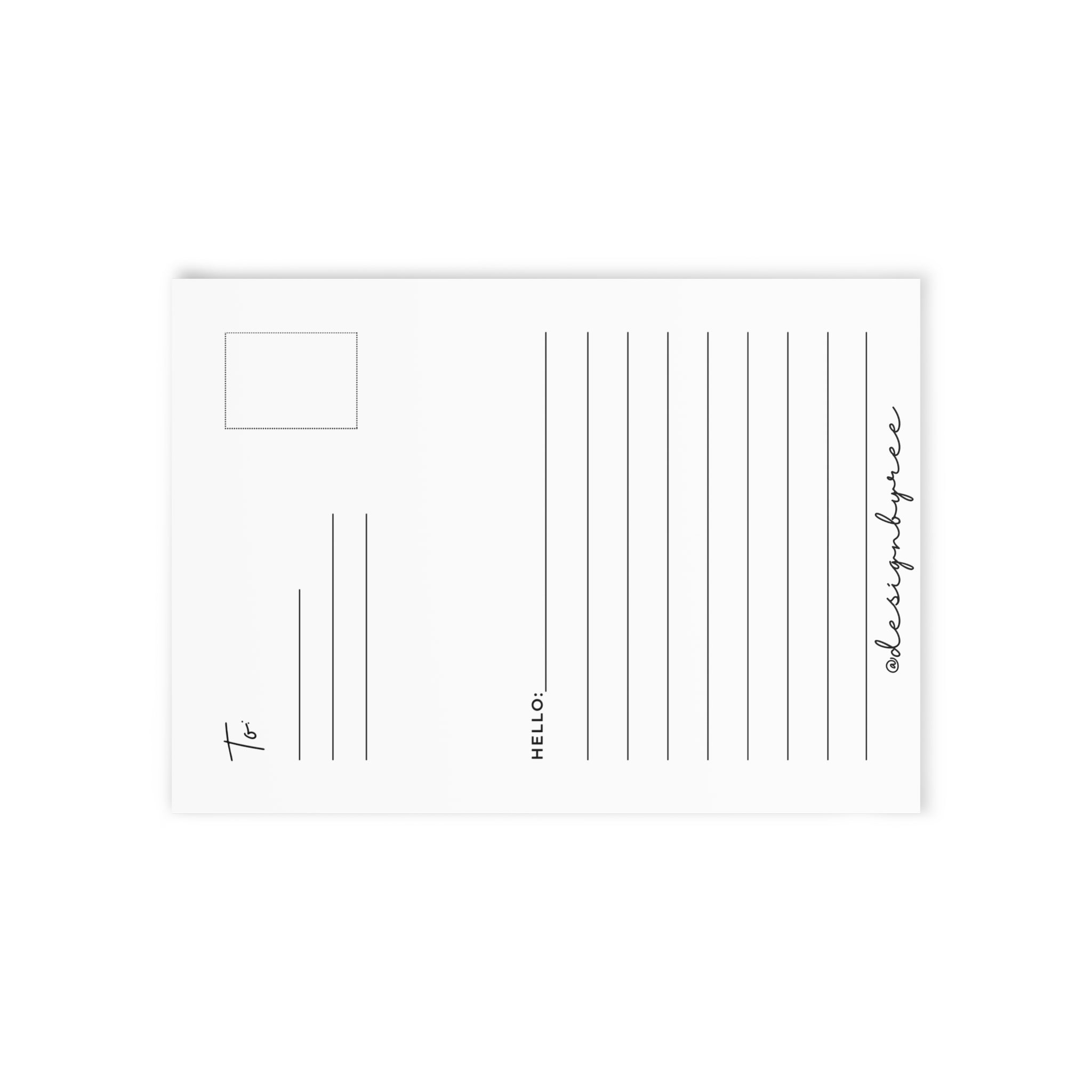 Custom Doodle Postcard by Designbyree ✨